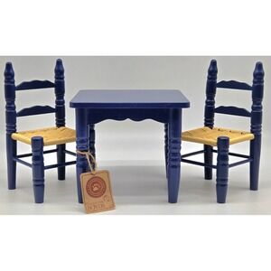 Boyds Bears-Sturbridge Table & 2 Chairs Blue Set 654953